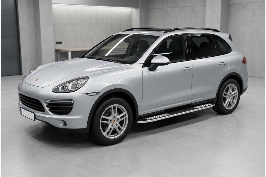 Porsche Cayenne 2010–2017 Bočne stopnice Tayga V2 (2 kosa, aluminij) Image