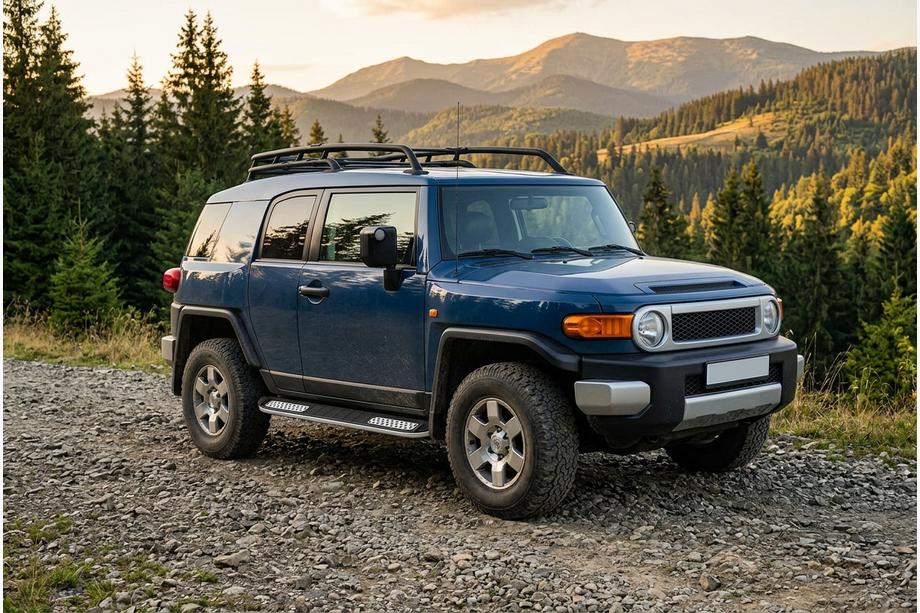 Toyota FJ Cruiser 2006–2022 Bočne stopnice Tayga V2 (2 kosa, aluminij) Image