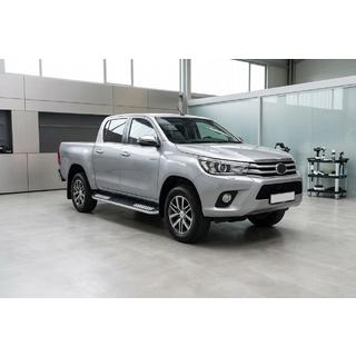 Bočne stopnice Tayga V2 (2 kosa, aluminij) Toyota Hilux 2015– fotografija 1