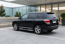 Toyota Highlander 2008–2013 Bočne stopnice Tayga V2 (2 kosa, aluminij) fotografija 1