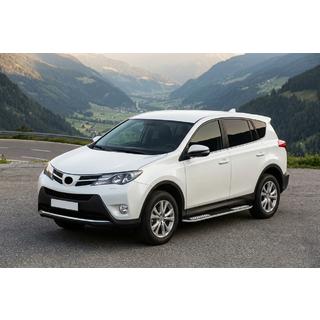 Bočne stopnice Tayga V2 (2 kosa, aluminij) Toyota Rav 4 2013–2018 fotografija 1