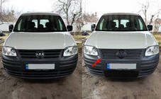 Volkswagen Caddy 2004–2010 Zimska prekrivna maska za mrežo hladilnika (zgornja) Sijajna fotografija 1