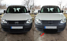 Volkswagen Caddy 2004–2010 Zimski pokrov maske (spodnji) fotografija 1