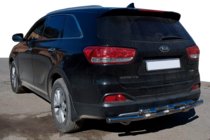 Kia Sorento II XM 2009–2014 Zadnji zaščitni lok AK015 (inox) fotografija 1