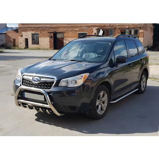 Prednji zaščitni lok WT003 (nerjaveče jeklo) Subaru Forester 2013–2018 fotografija 2