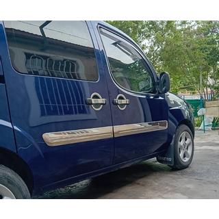 Široki vratni molding (4 kosi, nerjaveče jeklo) Fiat Doblo I 2005–2010 fotografija 2