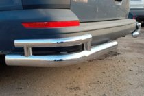 Volkswagen T6 2015–2024 Zadnji kotni elementi AK003-Double (2 kos, nerjavno jeklo) fotografija 1