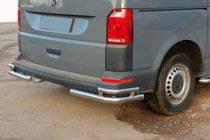 Volkswagen T6 2015–2024 Zadnji kotni elementi AK003-Double (2 kos, nerjavno jeklo) fotografija 2