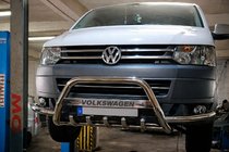Volkswagen T5 2010–2015 Sprednji zaščitni lok (bull bar) WT004ST (nerjavno jeklo) fotografija 1