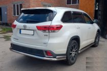 Toyota Highlander 2013–2019 Zadnji zaščitni lok AK005-2 (2 kos, nerjaveče jeklo) fotografija 2