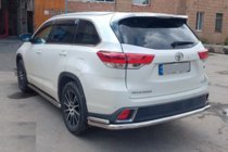 Toyota Highlander 2013–2019 Zadnji zaščitni lok AK005-2 (2 kos, nerjaveče jeklo) fotografija 5