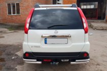 Nissan X-trail T31 2007–2014 Zadnji vogalni elementi AK003-Double (2 kosa, nerjavno jeklo) fotografija 3