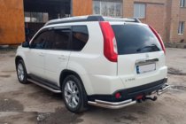 Nissan X-trail T31 2007–2014 Zadnji vogalni elementi AK003-Double (2 kosa, nerjavno jeklo) fotografija 2
