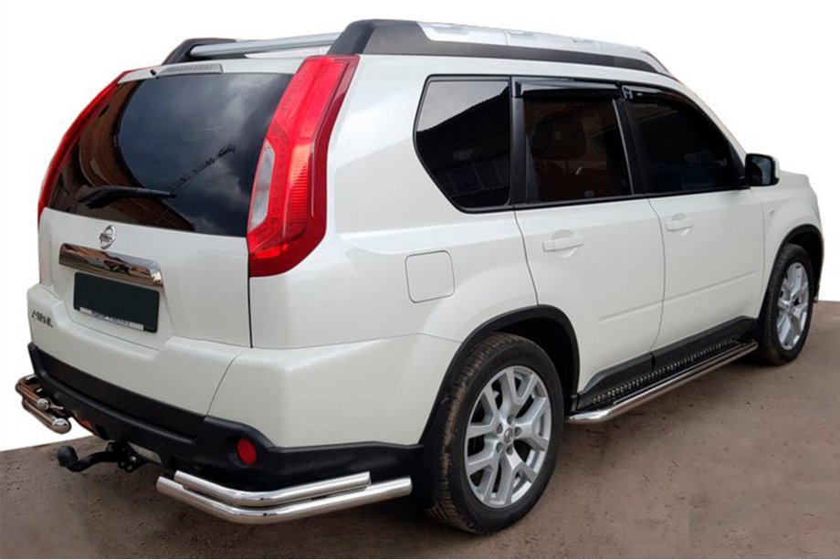Nissan X-trail T31 2007–2014 Zadnji vogalni elementi AK003-Double (2 kosa, nerjavno jeklo) Image