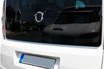 Fiat Doblo II 2010–2022 Okrasna letev spodnjega roba zadnjega stekla (inox) fotografija 4