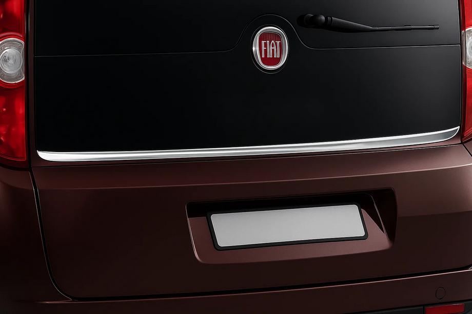 Fiat Doblo II 2010–2022 Okrasna letev spodnjega roba zadnjega stekla (inox) Image