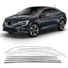 Renault Megane IV 2016–2025 Kompletna okenska krom obroba (Sedan, 12 kos, nerjaveče jeklo) Carmos - turško nerjaveče jeklo fotografija 1