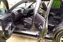 Mitsubishi Outlander 2006–2012 Stranske stopnice Bosphorus Grey (2 kos., aluminij) fotografija 6