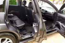 Mitsubishi Outlander 2006–2012 Stranske stopnice Bosphorus Grey (2 kos., aluminij) fotografija 7