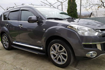 Citroen C-Crosser 2007–2013 Stranske stopnice Bosphorus Grey (2 kos., aluminij) fotografija 1