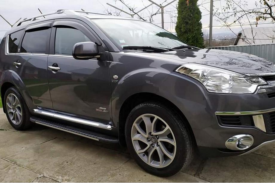 Citroen C-Crosser 2007–2013 Stranske stopnice Bosphorus Grey (2 kos., aluminij) Image