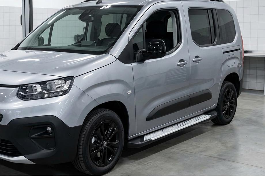 Opel Combo 2019– Stranske stopnice Allmond Grey (2 kosa, aluminij) Image