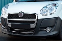 Fiat Doblo II 2010–2022 Kromirana obloga spodnje maske (2010-2015, 2 kosa, inox) fotografija 7