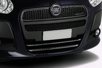 Fiat Doblo II 2010–2022 Kromirana obloga spodnje maske (2010-2015, 2 kosa, inox) fotografija 1