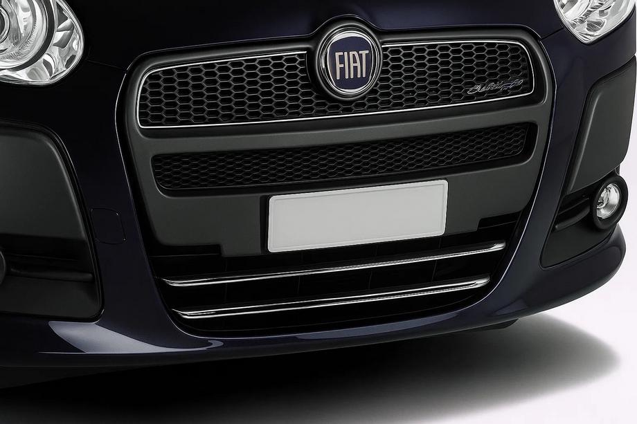Fiat Doblo II 2010–2022 Kromirana obloga spodnje maske (2010-2015, 2 kosa, inox) Image