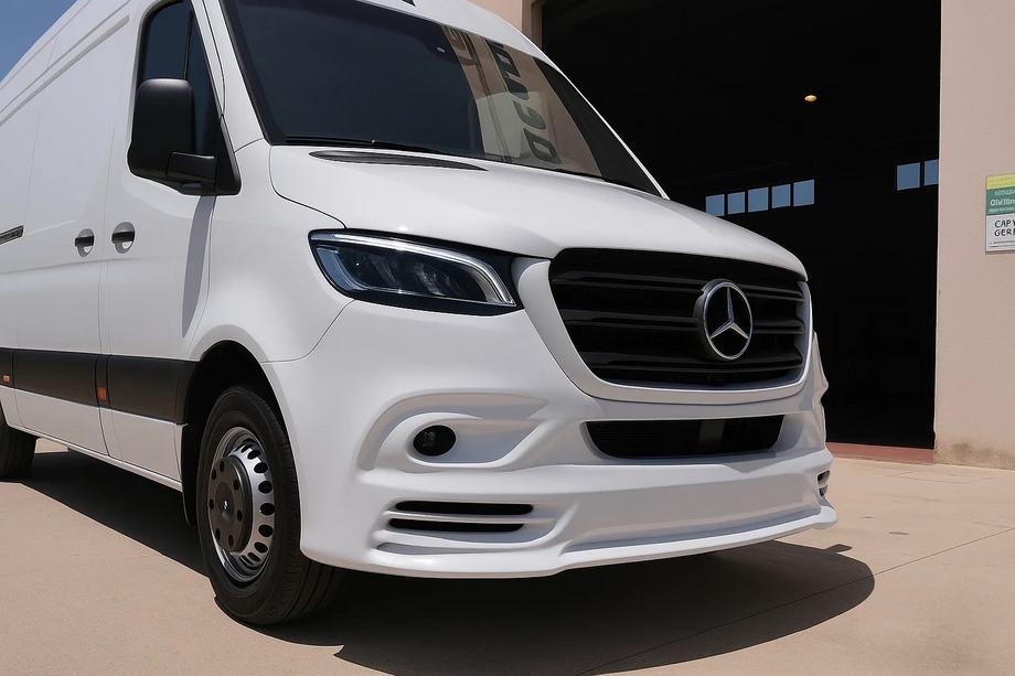 Mercedes Sprinter W907/W910 2018– Spojler sprednjega odbijača V3 (za lakiranje) Fotografija 1