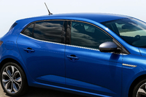 Renault Megane IV 2016–2025 Spodnje okenske letvice (HB, 6 kos, nerjaveče jeklo) OmsaLine - italijansko nerjavno jeklo fotografija 1
