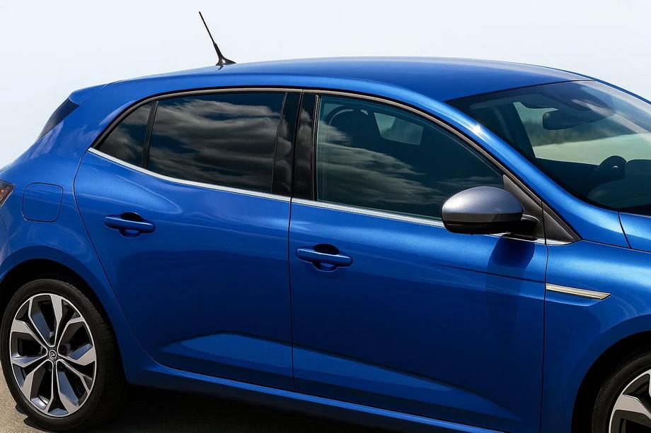 Renault Megane IV 2016–2025 Spodnje okenske letvice (HB, 6 kos, nerjaveče jeklo) OmsaLine - italijansko nerjavno jeklo Image