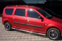 Renault Logan MCV 2005–2013 Stranske cevi (2 kos, nerjavno jeklo) fotografija 2