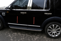 Land Rover Discovery III 2004–2009 OmsaLine okrasne letve vrat (4 kos, nerjaveče jeklo) fotografija 1