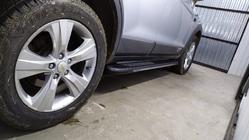 Chevrolet Captiva 2006–2019 Stranske stopnice Bosphorus Grey (2 kos., aluminij) fotografija 4