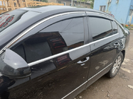 Volkswagen Passat B7 2012–2015 Okenski vetrni deflektorji s kromirano letvico SD (EU, 4 kos, Niken) fotografija 1