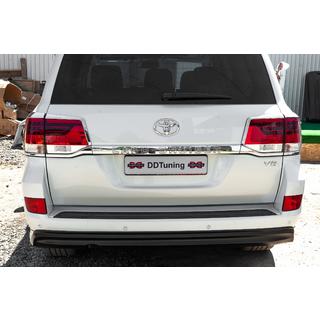 Kromirani okvirji zadnjih luči (2015+, 4-delni, plastika) Toyota Land Cruiser 200 2007–2021 fotografija 2