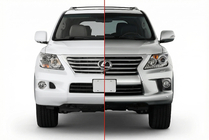 Lexus LX570/450d 2008–2022 Komplet za prenovo (facelift) 2008-2012 na 2012-2016 Standart fotografija 1