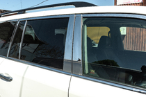 Toyota Land Cruiser 200 2007–2021 Kompletna okrasna obroba oken in stebričkov (nerjaveče jeklo) fotografija 11