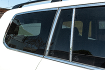 Toyota Land Cruiser 200 2007–2021 Kompletna okrasna obroba oken in stebričkov (nerjaveče jeklo) fotografija 12
