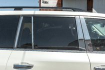 Lexus LX570/450d 2008–2022 Kompletna okrasna obroba oken in stebričkov (nerjaveče jeklo) fotografija 13