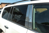 Lexus LX570/450d 2008–2022 Kompletna okrasna obroba oken in stebričkov (nerjaveče jeklo) fotografija 3