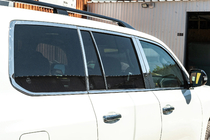 Lexus LX570/450d 2008–2022 Kompletna okrasna obroba oken in stebričkov (nerjaveče jeklo) fotografija 2