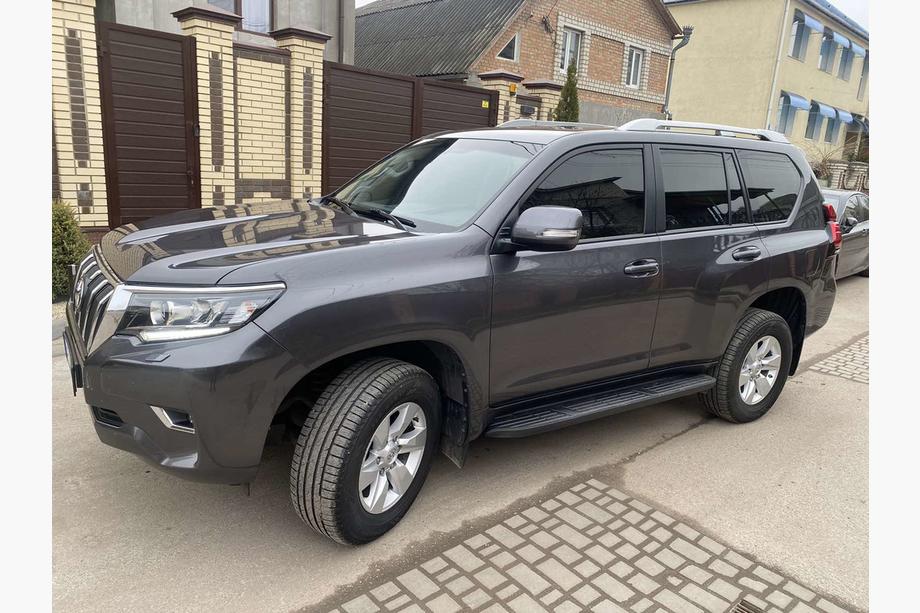 Toyota Land Cruiser Prado 150 2009–2023 Strešni relingi originalnega dizajna (sivi, 2 kosa) Fotografija 1