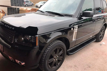 Range Rover III L322 2002–2012 Stranski pragovi Tayga Black (2 kosa, aluminij) fotografija 2