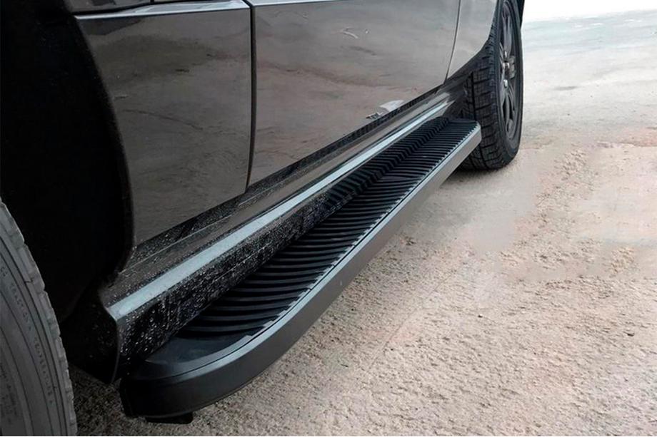 Range Rover III L322 2002–2012 Stranski pragovi Tayga Black (2 kosa, aluminij) Image