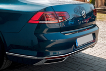 Volkswagen Passat B8 2015–2023 OmsaLine SD/SW okrasne obloge izpušne koncovke (2019+, 3 kosi, nerjaveče jeklo) fotografija 2