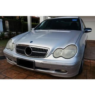 Sprednja maska hladilnika Diamond Silver Mercedes razred C W203 2000–2007 fotografija 1