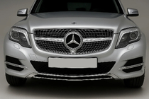 Mercedes GLK class X204 2008–2015 Sprednja maska hladilnika Diamond Silver (2013-2015) fotografija 1