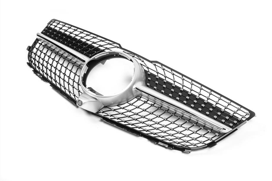Mercedes GLK class X204 2008–2015 Sprednja maska hladilnika Diamond Silver (2013-2015) Brez kamere Fotografija 4